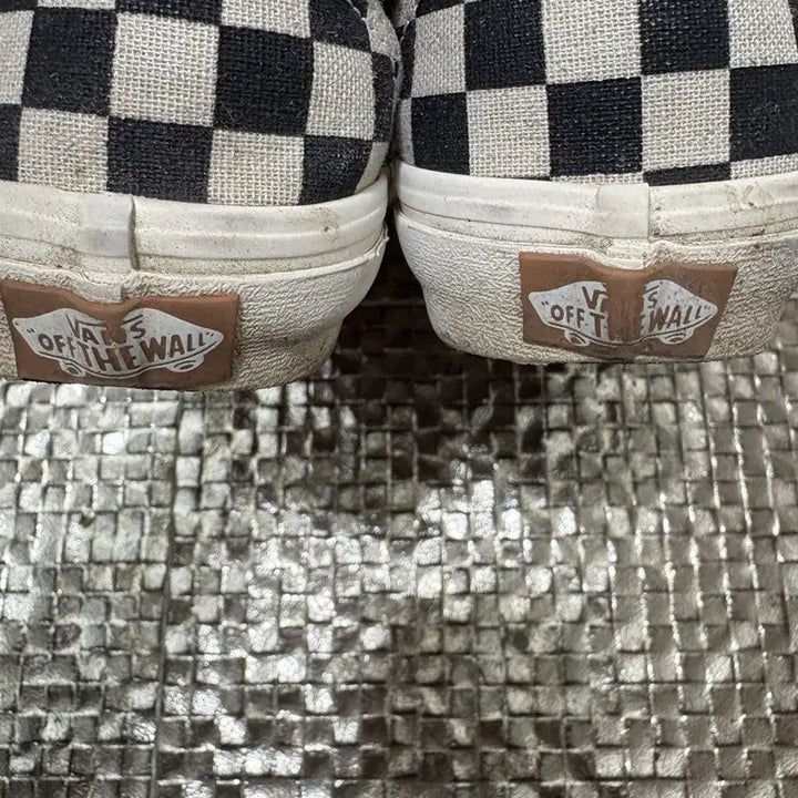 [BUNJANG] Vans Old Skool Tapered Checkerboard Black White / 235 반스 올드스쿨 테이퍼드 에코 띠어리 체커보드 블랙 화이트