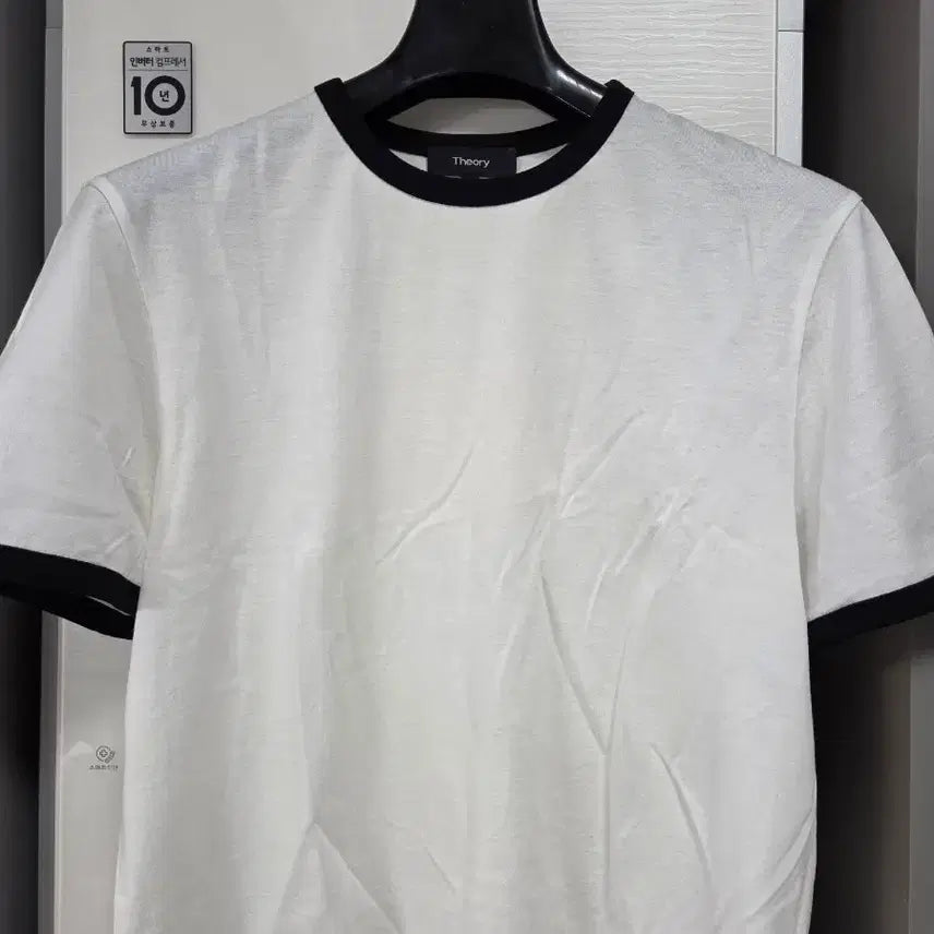 [BUNJANG] Theory White Ringer Short Sleeve T-Shirt / (상태좋음)Theory 화이트 링거 반팔 티셔츠