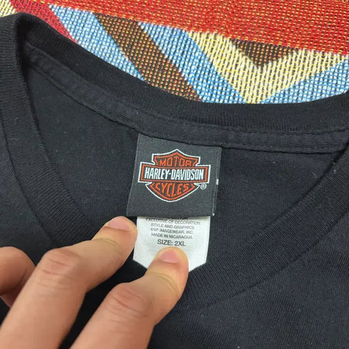 [BUNJANG] Harley-Davidson Smoky Mountain Pocket T-Shirt Black 2XL / 2XL) 할리데이비슨 스모키 마운틴 포켓 반팔 티셔츠 블랙