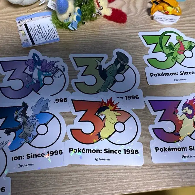 [BUNJANG] Pokemon 30th Anniversary Sticker Set / 포켓몬 스티커 팔아요 (가격제시부탁₩)