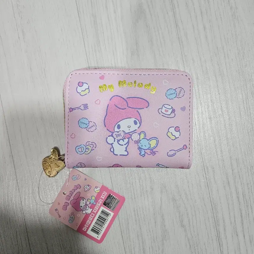 [BUNJANG] Sanrio My Melody Zipper Pouch Coin Wallet / 산리오 마이멜로디 지퍼도리 카드지갑 동전지갑