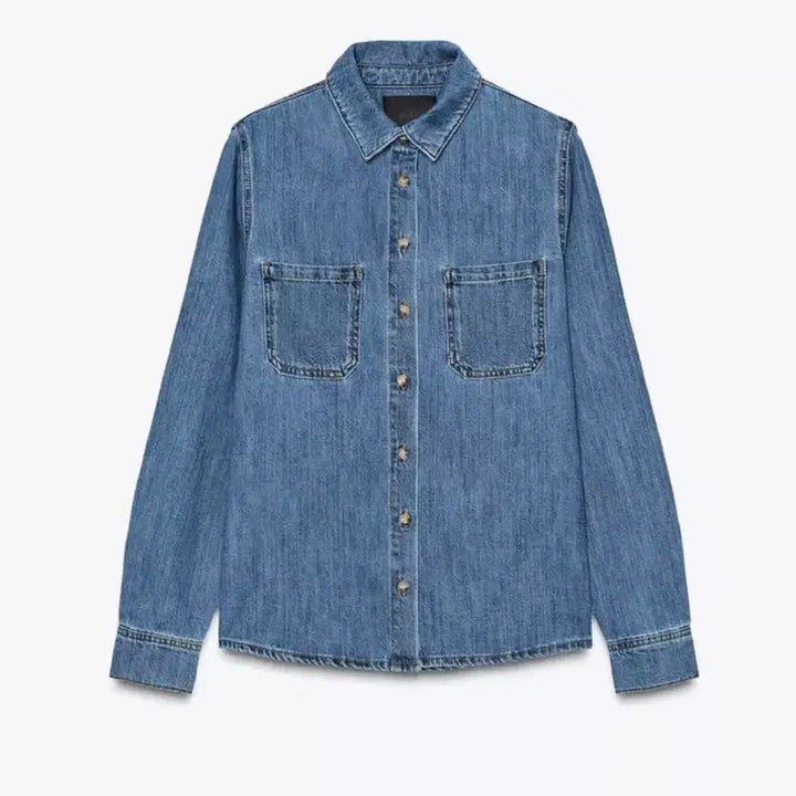 [SOLD OUT] (새상품) Zara 자라 청남방 데님셔츠