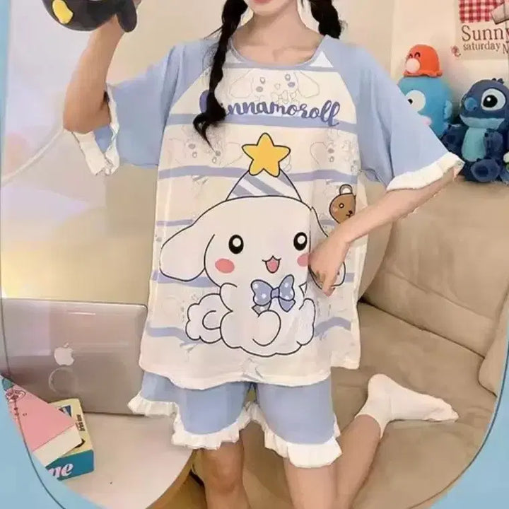 [BUNJANG] Cinnamoroll Frill Pajama Set / 시나모롤 프릴 잠옷세트