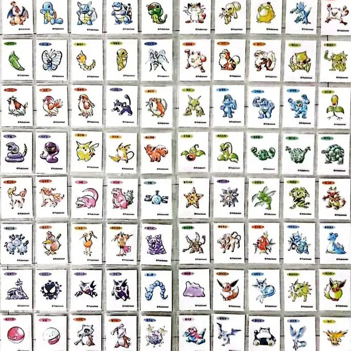 [BUNJANG] Pokemon 30th Anniversary Sticker Collection (100 Types) / 포켓몬 30주년기념 띠부씰 완성본(100종)아트워크