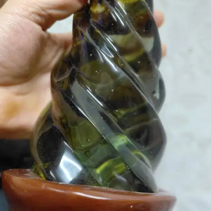 [BUNJANG] Natural Jade Crystal Carving Sculpture / 천연원석 비취수정 조각상 강추