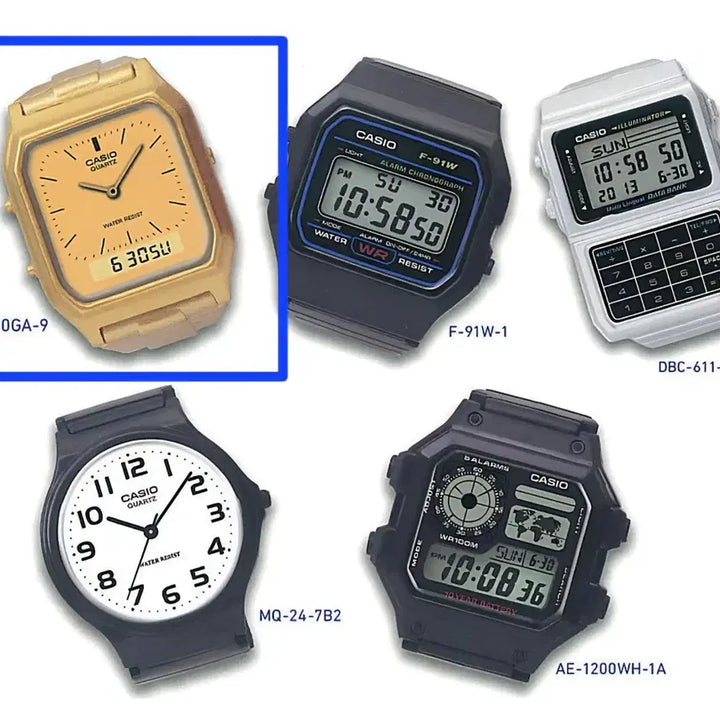 [BUNJANG] Casio Watch Ring Collection Gacha Series 1 Gold Watch / 카시오 시계 반지 링 컬렉션 가챠 1탄 금색 시계