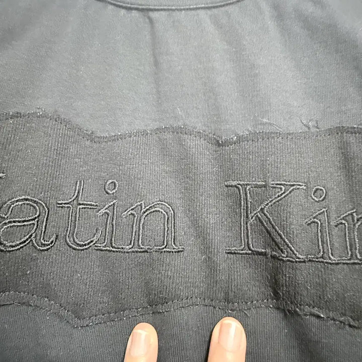 [BUNJANG] Matinkim Black Short-Sleeve T-Shirt / 마뗑킴 블랙 반팔 티셔츠