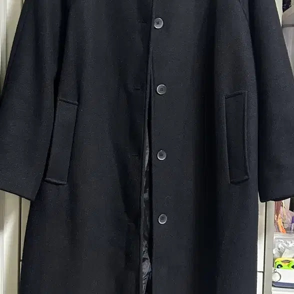 [BUNJANG] SPAO Long Coat Black L / 스파오 롱코트 L