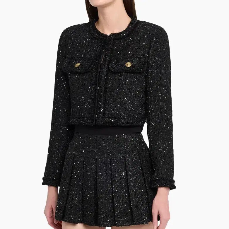 [BUNJANG] Alice + Olivia Glitter Tweed Jacket / 정가 525달러! 앨리스앤올리비아 글리터 트위드 자켓 새제품