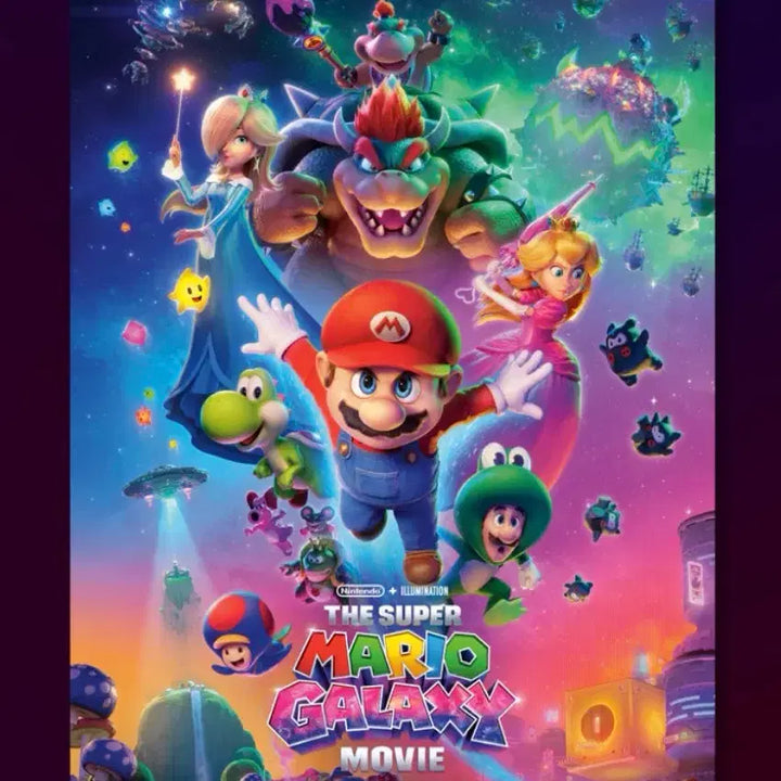 [BUNJANG] Super Mario Galaxy 3-Set (2 Dolby Posters + Bonus Sticker) / 슈퍼마리오 갤럭시 3종 세트 (돌비 포스터 2종 + 특전 스티커)