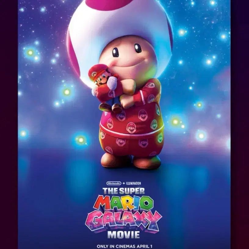 [BUNJANG] Super Mario Galaxy 3-Set (2 Dolby Posters + Bonus Sticker) / 슈퍼마리오 갤럭시 3종 세트 (돌비 포스터 2종 + 특전 스티커)