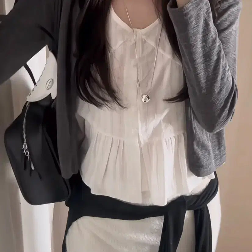 [BUNJANG] So Bold Charcoal Cardigan Set / 차콜가디건세트 쏘볼드