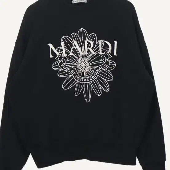 [BUNJANG] Mardi Mercredi Black Embroidered Sweatshirt / 마르디 메르크디 블랙 자수맨투맨