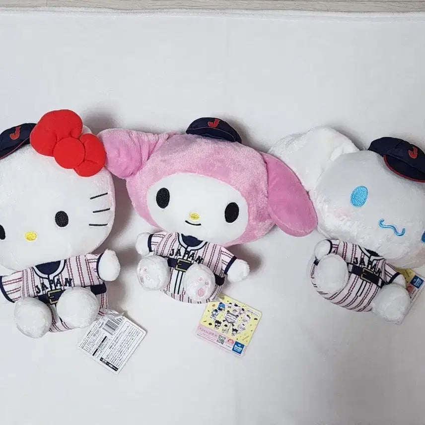 [BUNJANG] Sanrio Samurai Japan Collaboration Mascot Plush Dolls (New) / [일본정품][새상품] 산리오 야구 사무라이 재팬 마스코트 콜라보 인형