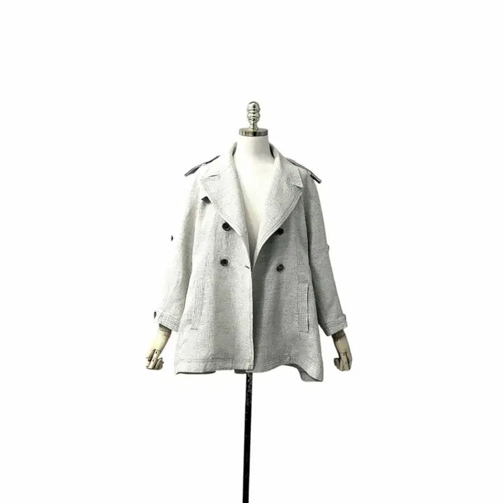 [BUNJANG] Brunello Cucinelli Linen Trench Coat Jacket / 브루넬로쿠치넬리 린넨 트렌치  코트 자겟