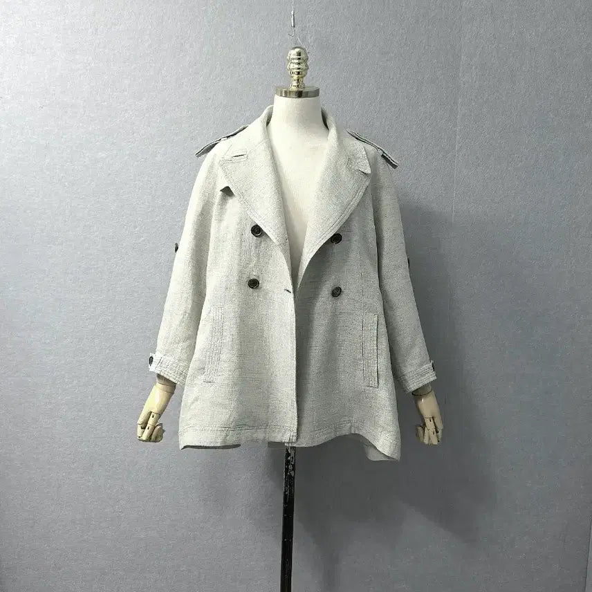 [BUNJANG] Brunello Cucinelli Linen Trench Coat Jacket / 브루넬로쿠치넬리 린넨 트렌치  코트 자겟