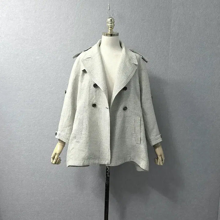 [BUNJANG] Brunello Cucinelli Linen Trench Coat Jacket / 브루넬로쿠치넬리 린넨 트렌치  코트 자겟