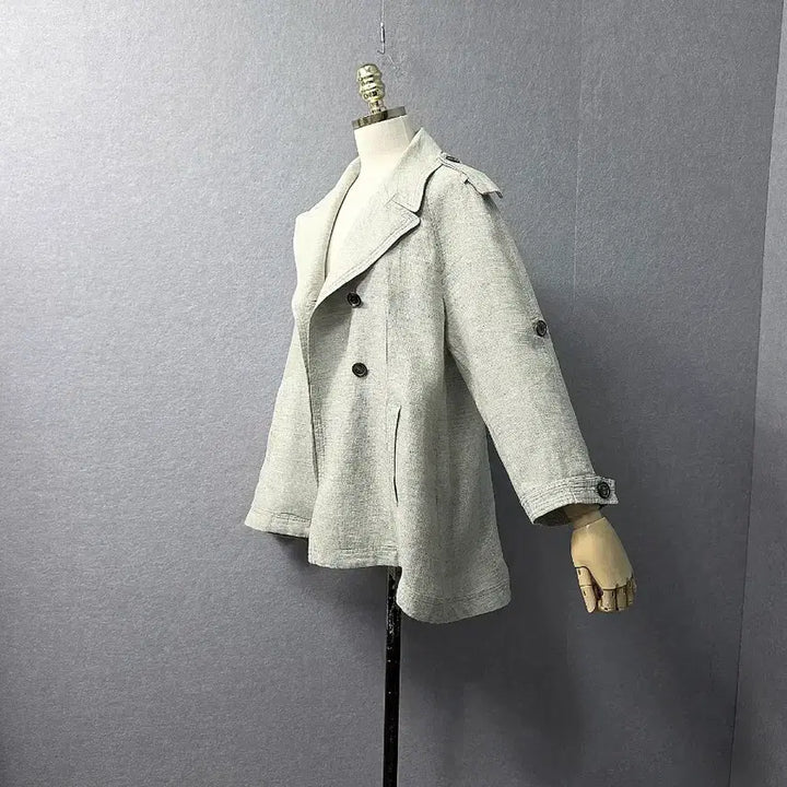 [BUNJANG] Brunello Cucinelli Linen Trench Coat Jacket / 브루넬로쿠치넬리 린넨 트렌치  코트 자겟
