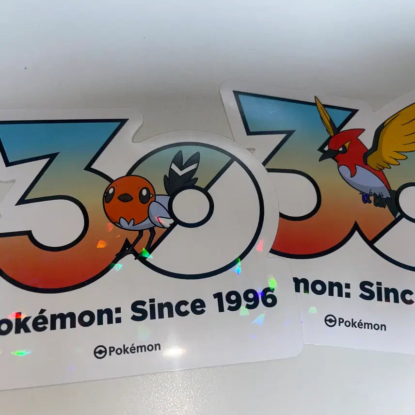 [BUNJANG] Pokemon 30th Anniversary Sticker - Fletchling Line / 포켓몬 30주년 스티커 - 화살꼬빈 라인