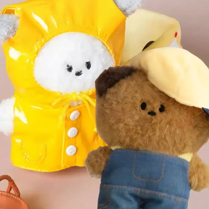 [BUNJANG] Daiso 10cm Doll Clothes Raincoat &amp; Daily Look Set / 일괄구매금액 다이소 10cm 인형옷 우비 데일리룩 무속성