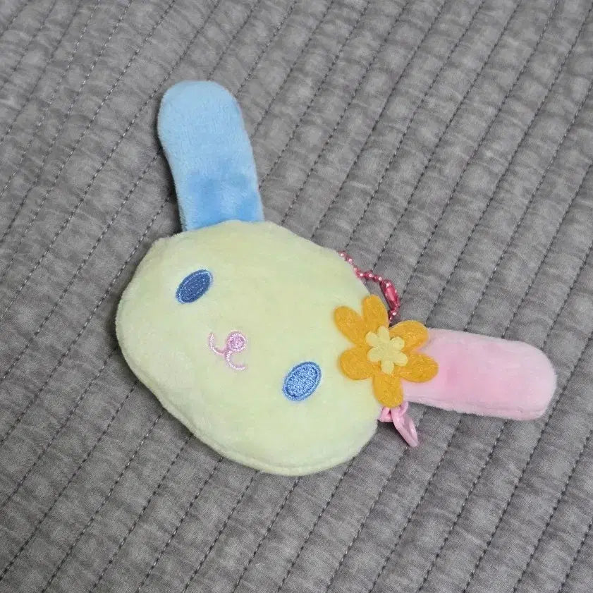 [BUNJANG] Usahana Face Coin Pouch with Ball Chain Keyring / 우사하나 페이스 동전지갑 파우치 볼체인 키링