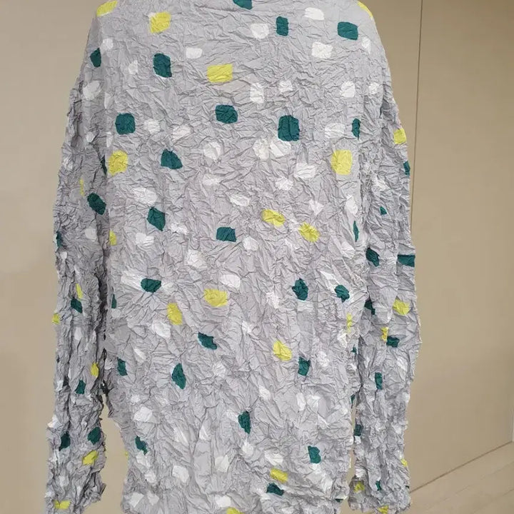 [BUNJANG] Wrinkled Shirt Jacket Grey One Size / 주름 셔츠 자켓 회색 프리사이즈