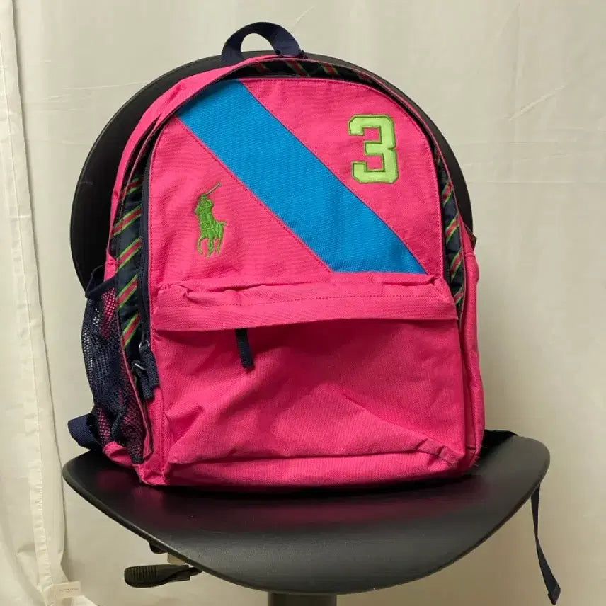 [BUNJANG] Polo Ralph Lauren Big Pony Backpack Pink / [폴로 랄프로렌] 정품 빅포니 백팩 핑크