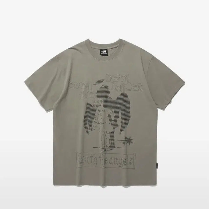 [BUNJANG] Night Ghost Club Short Sleeve T-Shirt Brown M / 무신사 나이트고스트클럽 반팔 티셔츠 브라운 M