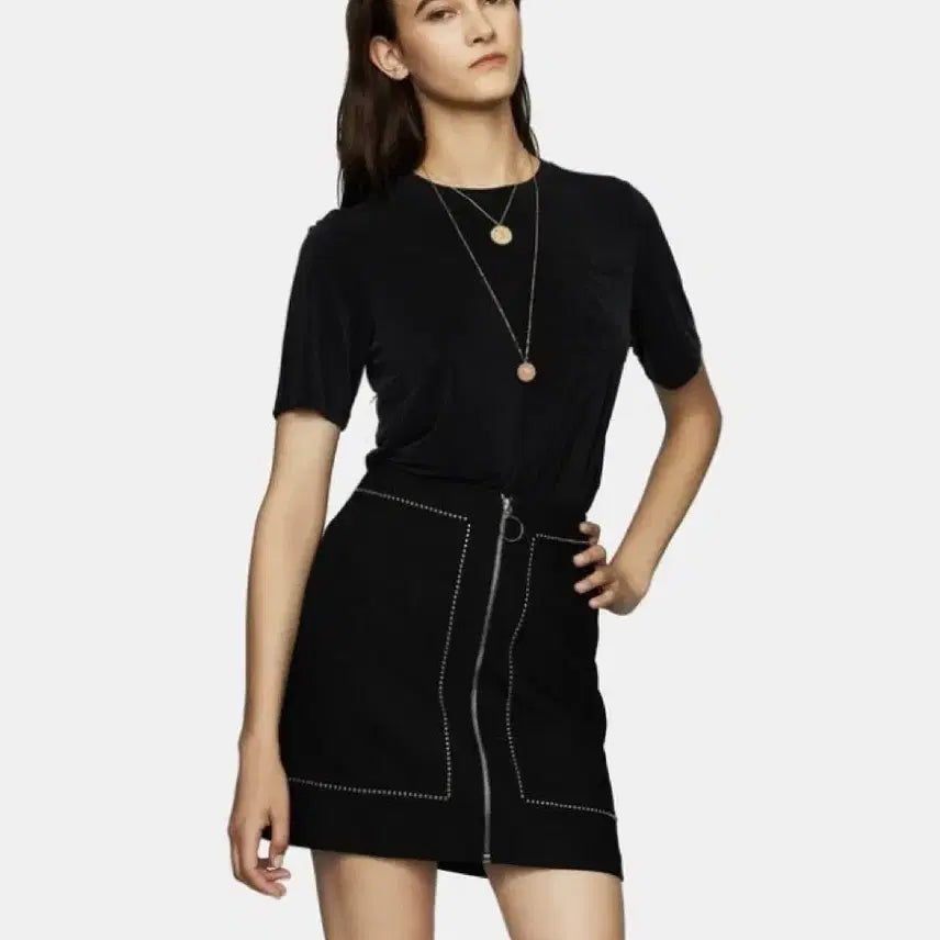 [BUNJANG] Maje Black Skirt Size 36 (Tailored to 34) / 마쥬 스커트