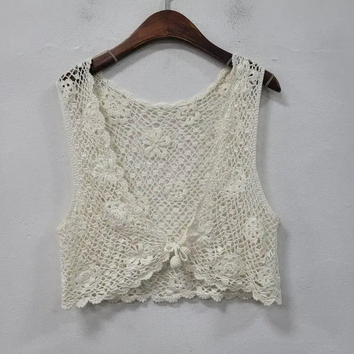 [BUNJANG] Porsche Knit Vest Ivory / 코르쉐 조끼