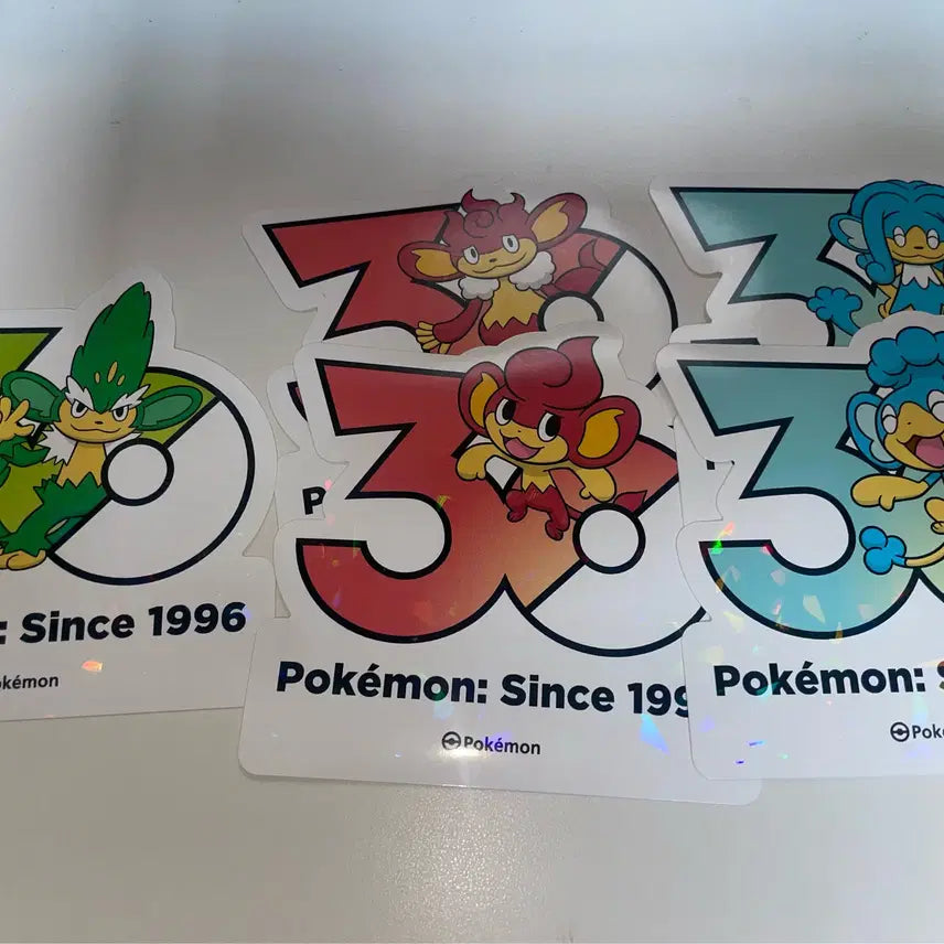 [BUNJANG] Pokemon 30th Anniversary Sticker Set / 포켓몬 30주년 스티커 팝니다