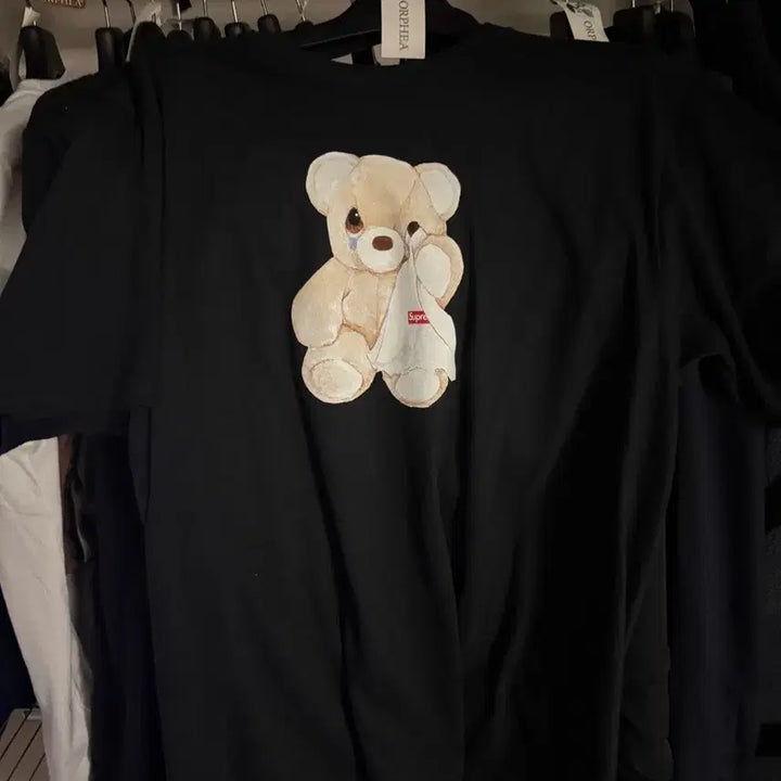 [BUNJANG] Supreme 25SS Bear T-shirt Black / [L]슈프림25ss 베어 티셔츠 블랙