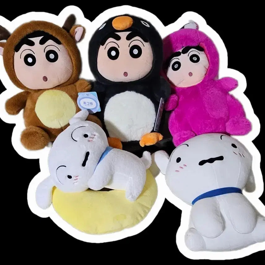 [BUNJANG] Crayon Shin-chan Medium Doll Set / 짱구 중형 인형세트