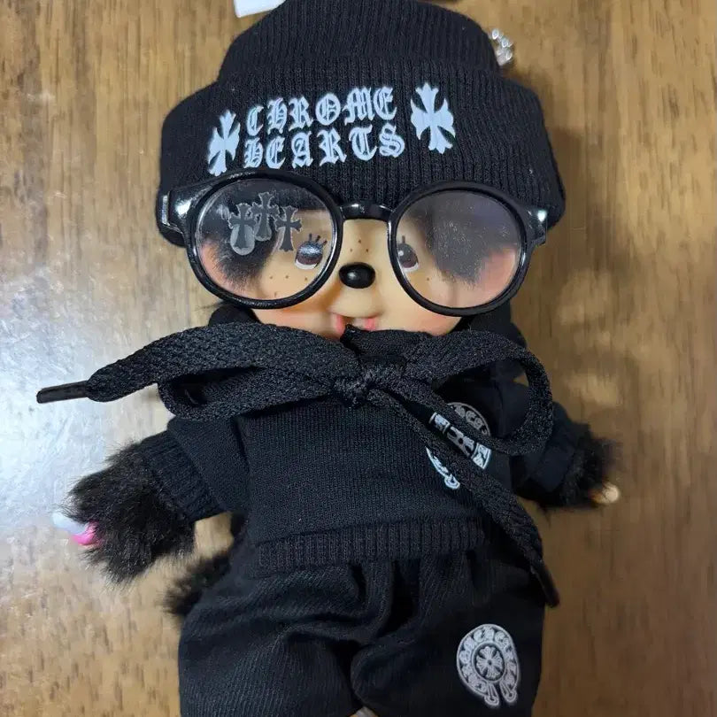 [BUNJANG] Monchhichi Chrome Hearts Costume / 몬치치 크롬하츠 코스튬 몬치치