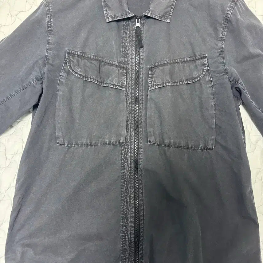 [BUNJANG] Stone Island 22FW Old Effect Overshirt Black M / 스톤아일랜드 22fw 올드이팩트 오버셔츠 블랙 m사이즈