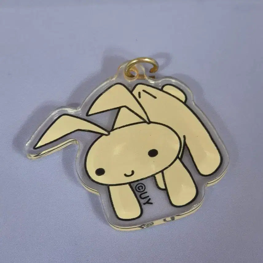 [BUNJANG] Crayon Shin-chan "Yuri" Rabbit Plush Acrylic Keyring / 짱구 유리 토끼인형 아크릴 키링