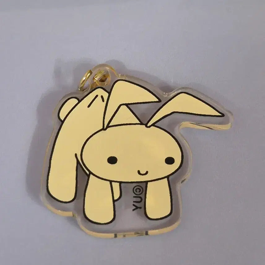 [BUNJANG] Crayon Shin-chan "Yuri" Rabbit Plush Acrylic Keyring / 짱구 유리 토끼인형 아크릴 키링