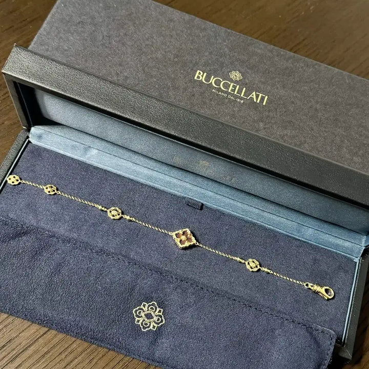 [BUNJANG] Buccellati Opera Tulle Red Enamel Bracelet / 부첼라티 Opera Tulle 레드 에나멜 명품 브레이슬릿