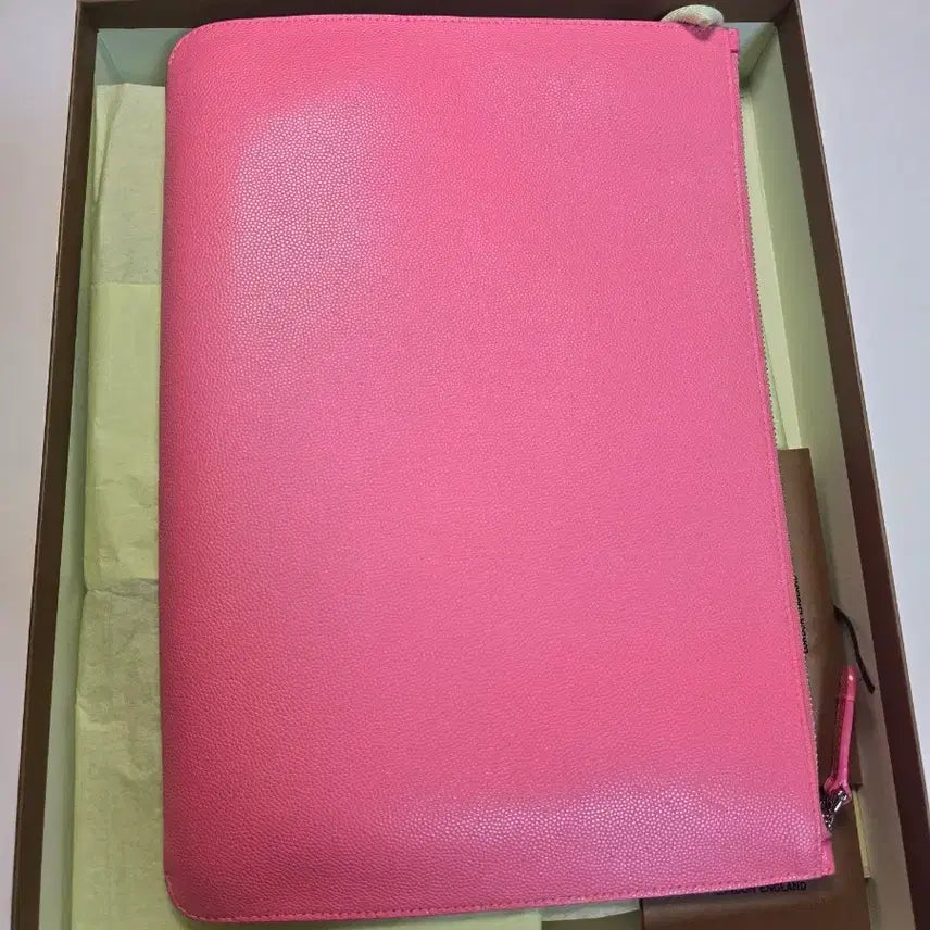 [BUNJANG] Burberry Pink Leather Clutch Bag / 정품 버버리 핑크 가죽 클러치백