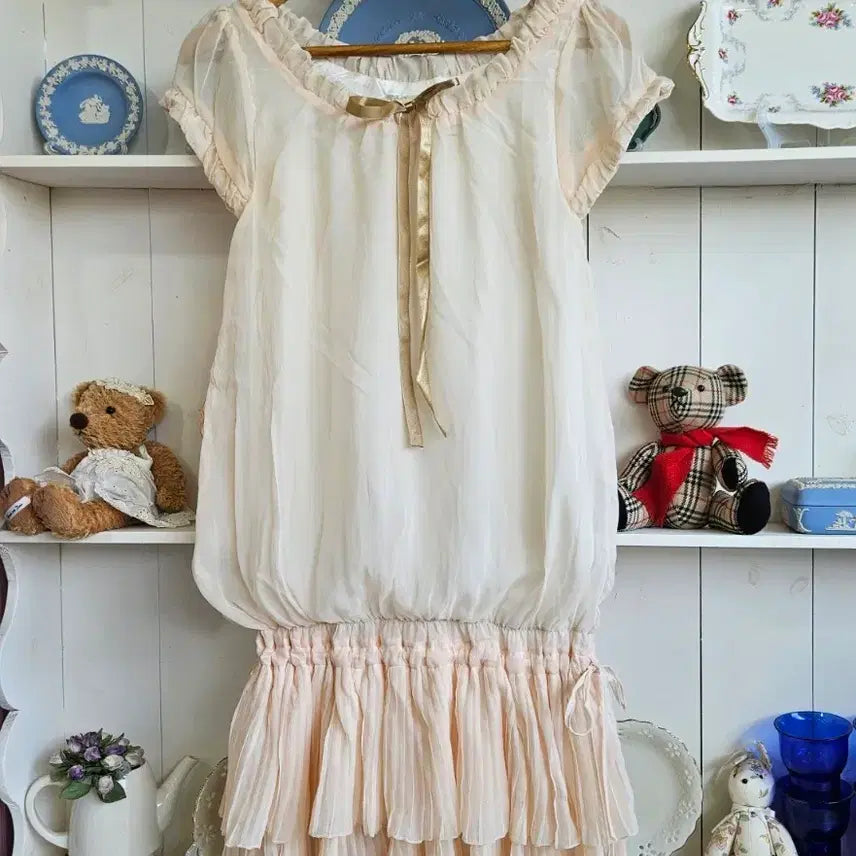 [BUNJANG] Auntie Rosa Chiffon Layered Dress / 쉬폰 레이어드 원피스