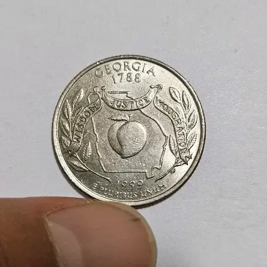 [BUNJANG] 1999 Georgia Quarter 25 Cent Commemorative Coin / 미국 1999년 25센트 조지아 쿼터 기념 주화(외국동전)A11