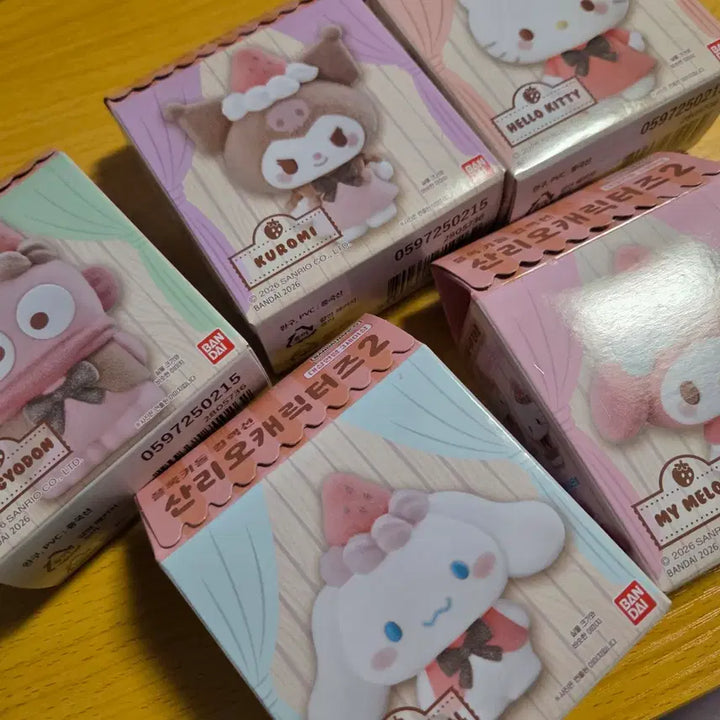 [BUNJANG] Sanrio Strawberry Floki Doll Bundle Set / (일괄)산리오 딸기 플로키돌
