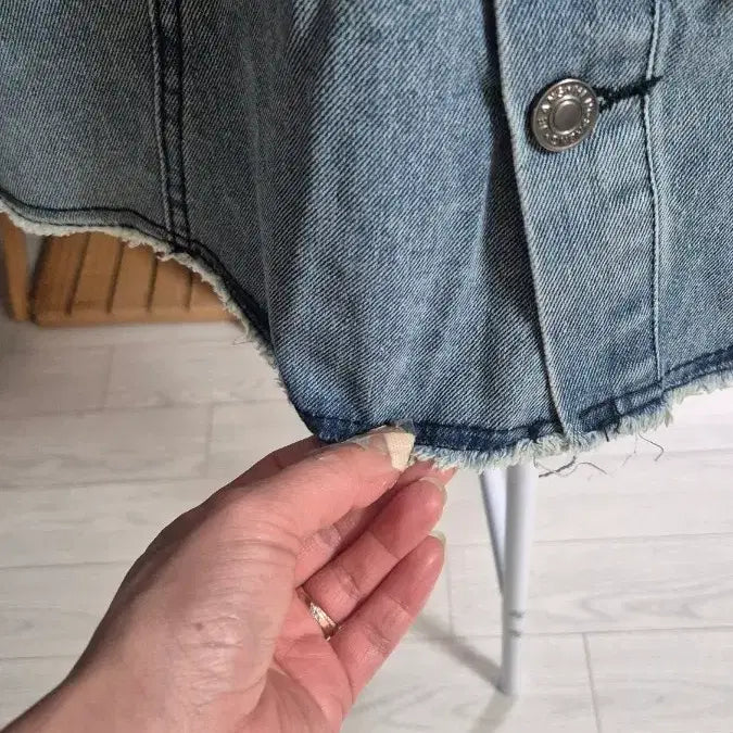 [BUNJANG] Blue Denim Mini Skirt / 새상품-청 데님 미니스커트