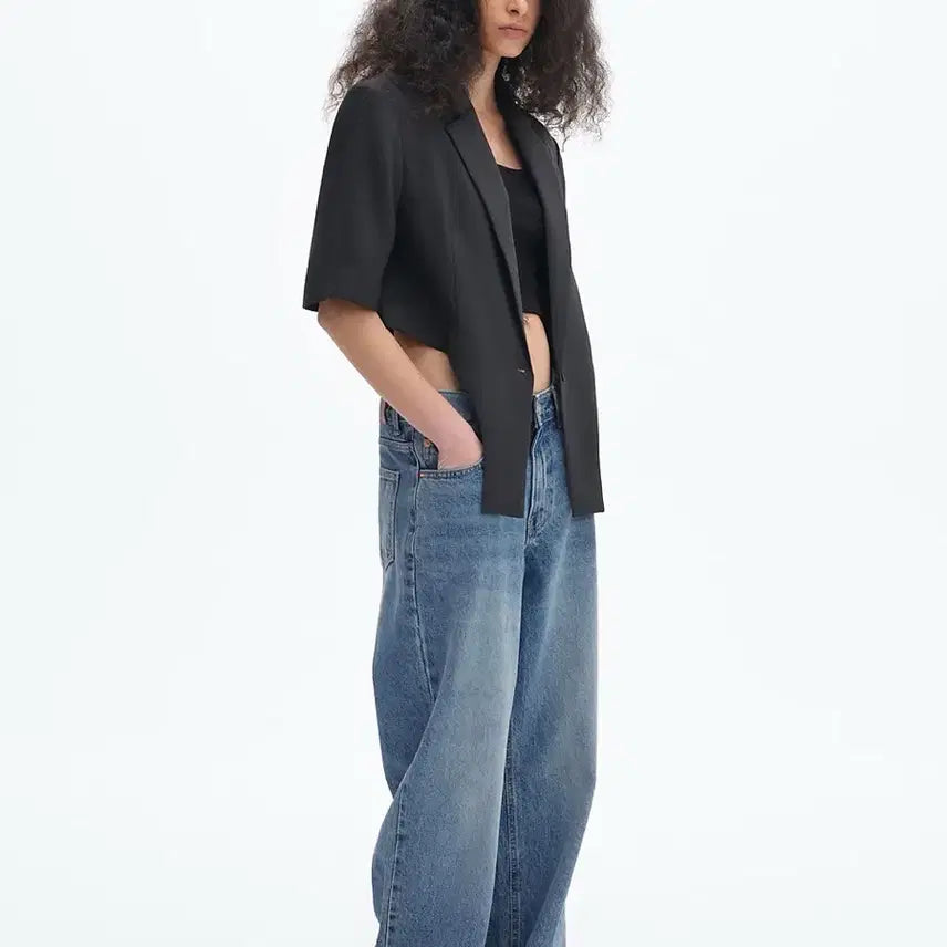 [BUNJANG] Magjay Low-Rise Denim Pants - Blue, Size 55 / 매그제이 로우라이즈 데님팬츠 블루 55사이즈