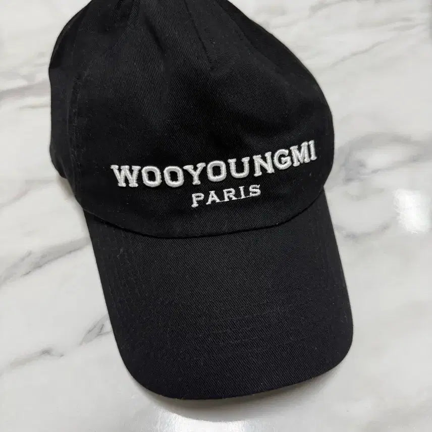 [BUNJANG] Wooyoungmi Paris Logo Embroidered Cap / 우영미 모자 팝니다