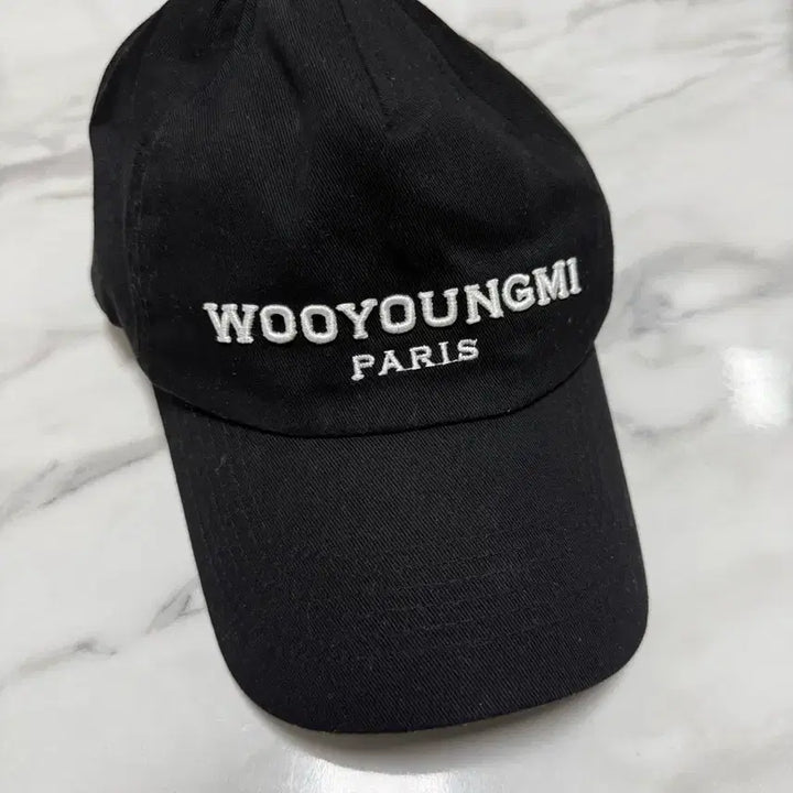 [BUNJANG] Wooyoungmi Paris Logo Embroidered Cap / 우영미 모자 팝니다