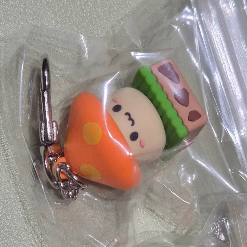 [BUNJANG] Lotte World MapleStory Orange Mushroom Keyring / 롯데월드 메이플 키링 주황버섯