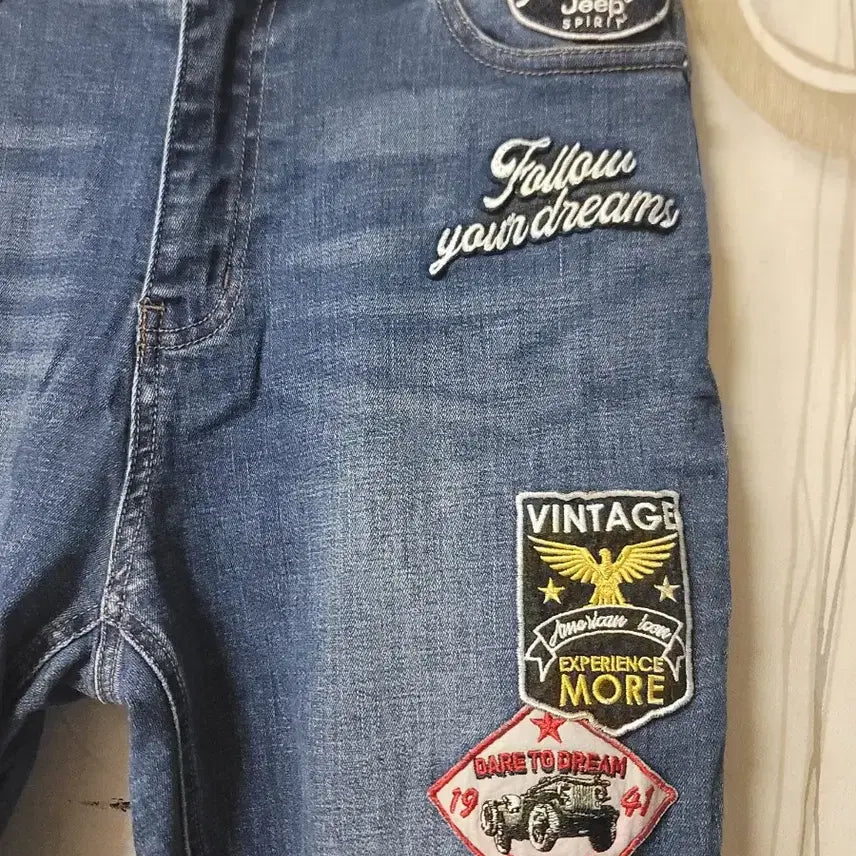 [BUNJANG] Jeep Patch Unisex Jeans / 지프 남녀 청바지 28~30