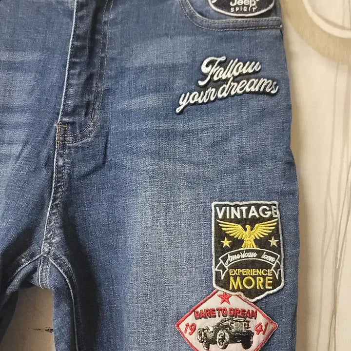 [BUNJANG] Jeep Patch Unisex Jeans / 지프 남녀 청바지 28~30