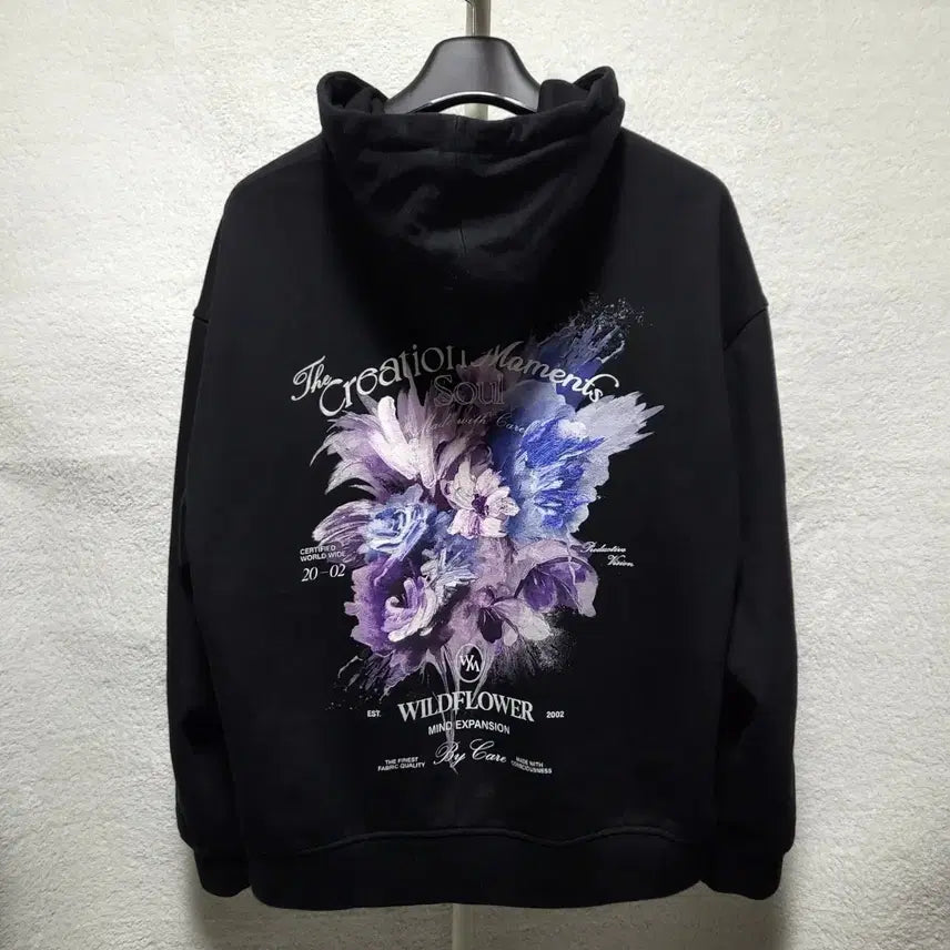 [BUNJANG] Wooyoungmi Flower Dyeing Back Logo Hoodie / [신형/새상품급] 48 / 25SS 우영미 플라워 다잉 백로고 후드티